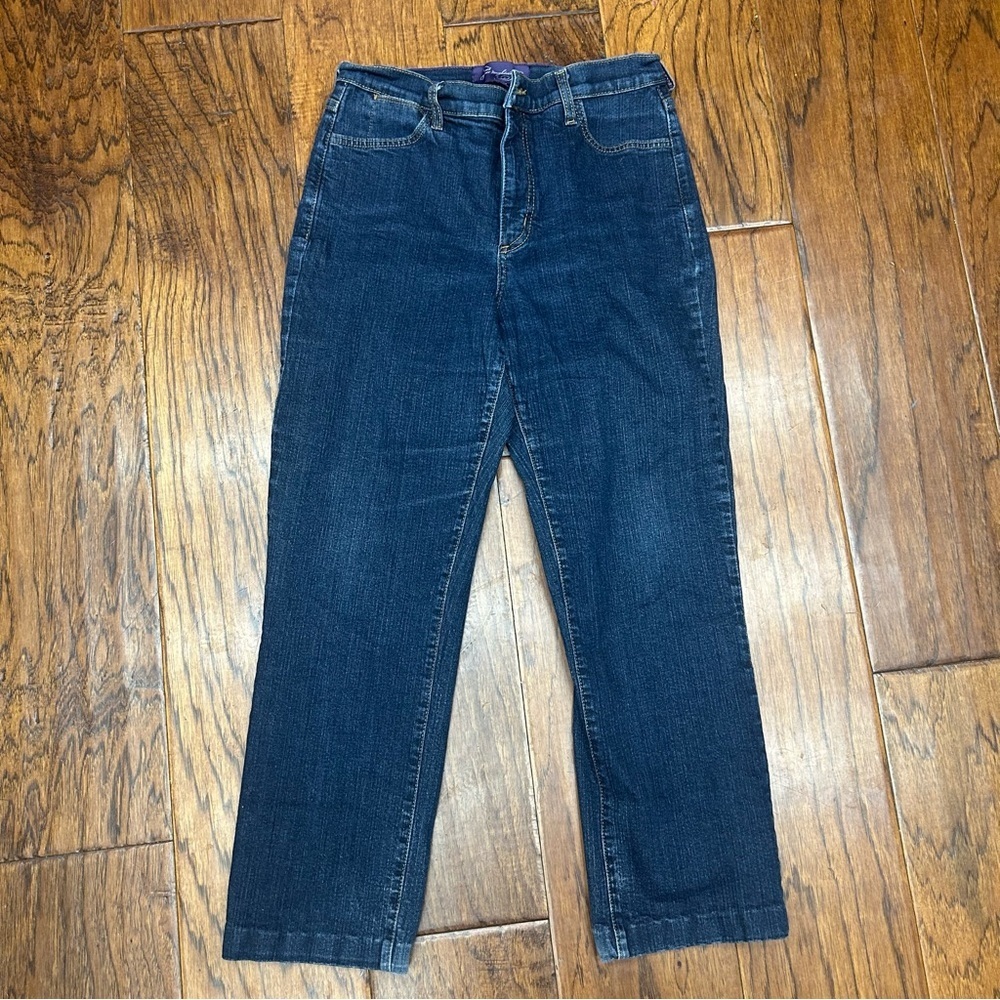 NYDJ Blue Straight Leg Jeans Classic‎ Fit